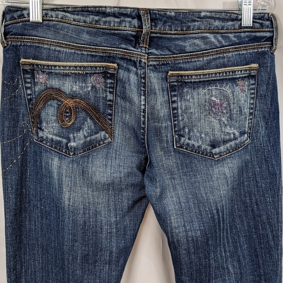 Mavi Olivia Embroidered Straight Leg Jeans Sz 30 - Picture 7 of 13
